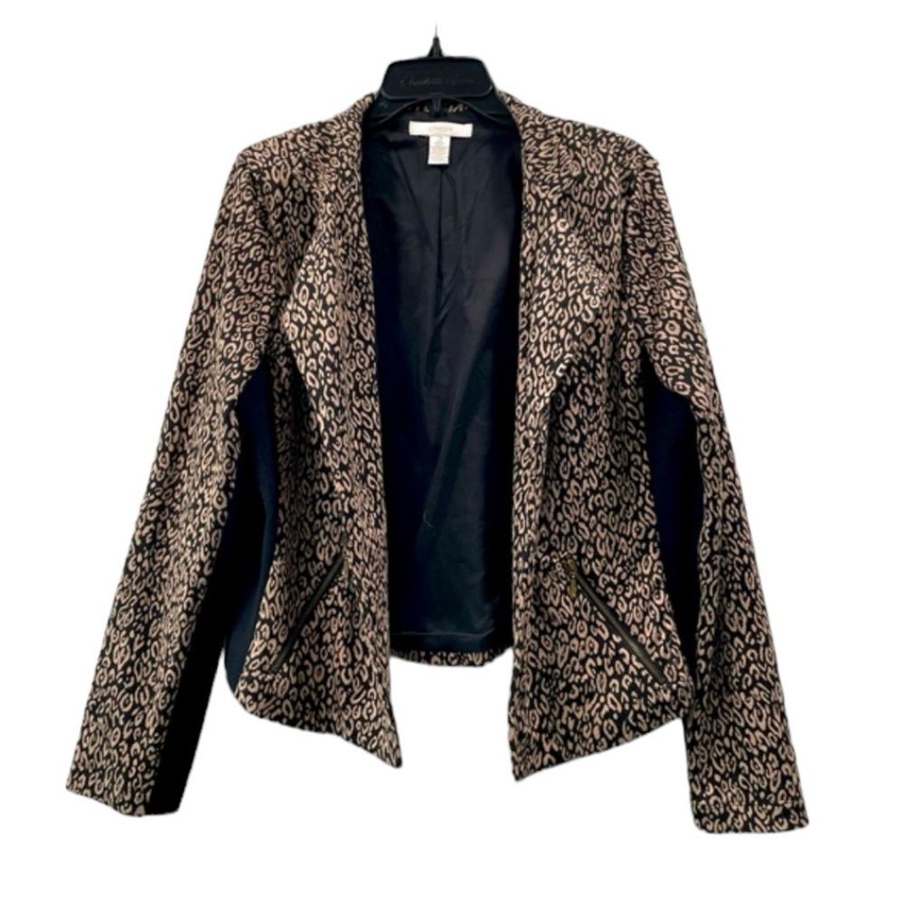 Chico's Leopard Print Blazer